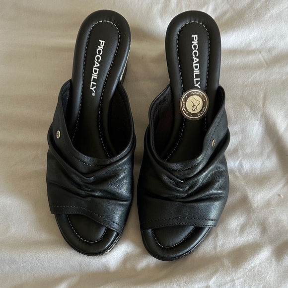 Picadilly Fashion Shoes - Picadilly Fashion Black Women's Mules